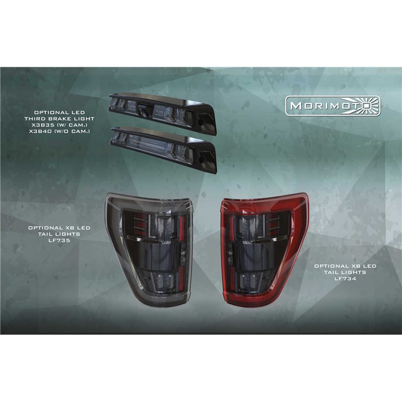 Morimoto | XB LED Headlights (Amber DRL / Set) - F-150 2021-2023 (w/o Dual-LED Projector)
