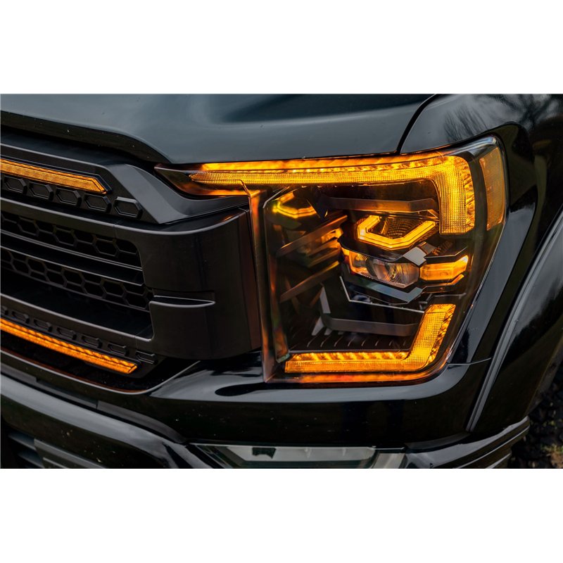 Morimoto | XB LED Headlights (Amber DRL / Set) - F-150 2021-2023 (w/o Dual-LED Projector)