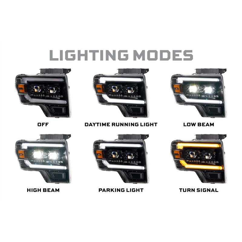 Morimoto | XB Evo Hybrid Headlights (Set) - F-150 / SVT Raptor 2009-2014