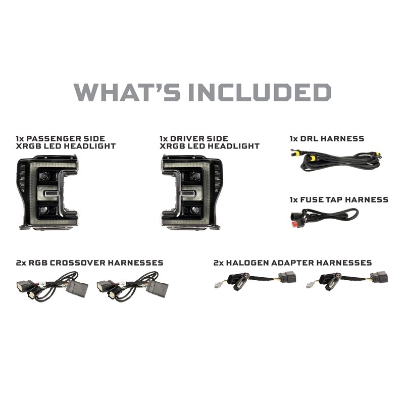 Morimoto | XRGB LED Headlights (Set) - F-250 / F-350 Super Duty 2017-2019