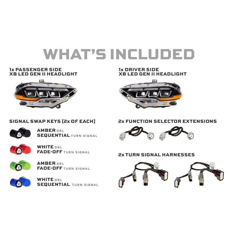 Morimoto | XB LED Headlights (Set) - Mustang 2018-2023