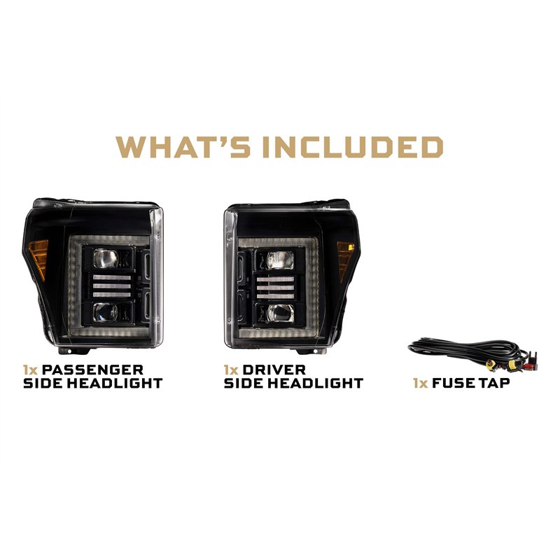 Morimoto | XB Hybrid LED Headlights (Set) - F-250 / F-350 Super Duty 2011-2016