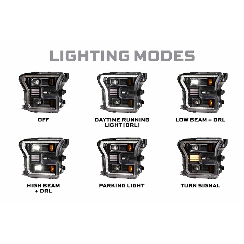 Morimoto | XB Hybrid LED Headlights (Set) - F-150 / Raptor 2015-2020