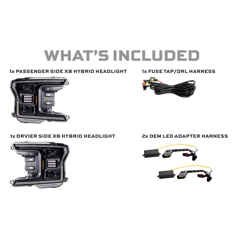 Morimoto | XB Hybrid LED Headlights (Set) - F-150 2018-2020 (Not Raptor)