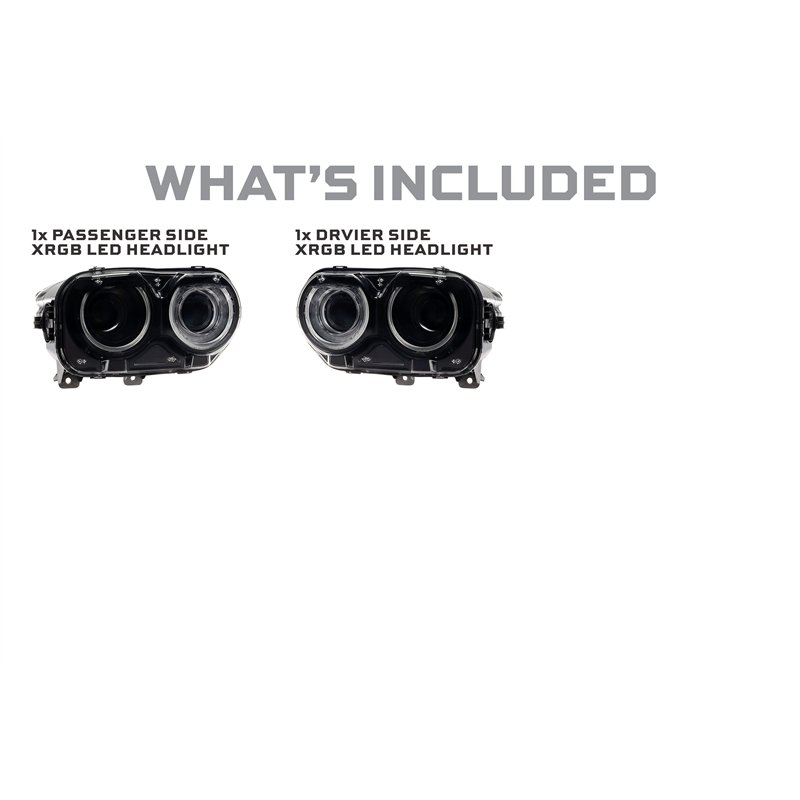 Morimoto | XRGB LED Headlights (RGB / Set) - Challenger 2015-2023