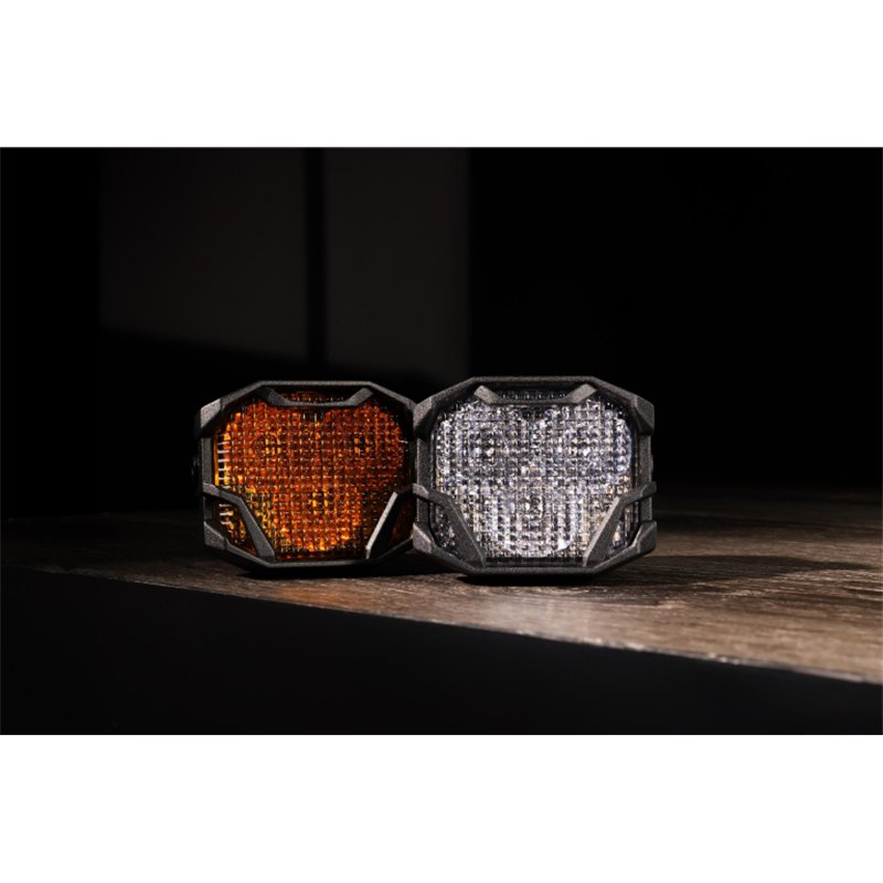 Morimoto | 4Banger 2.0 HXB LED Pods (Flood / Yellow / Set)