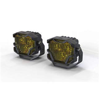 Morimoto | 4Banger 2.0 NCS LED Pods (Flood / Yellow / Set)