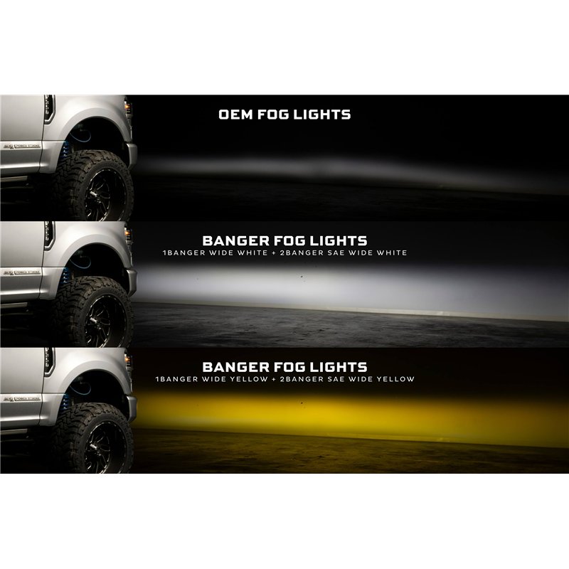 Morimoto | Banger Fog Brackets: 20-22 Super Duty OE LED (Set)