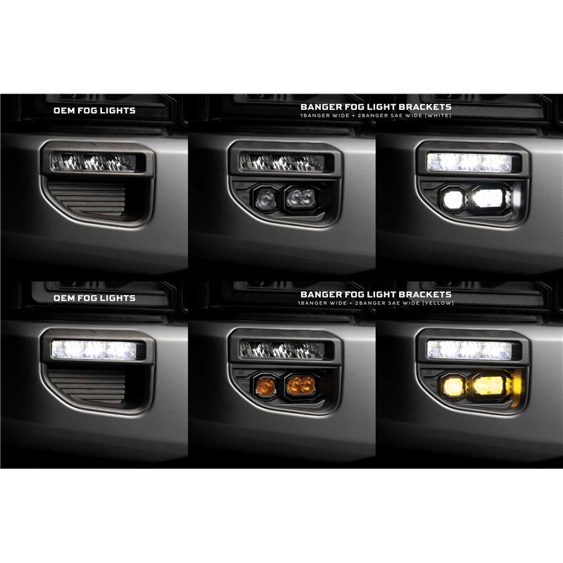 Morimoto | Banger Fog Brackets: 20-22 Super Duty OE LED (Set)