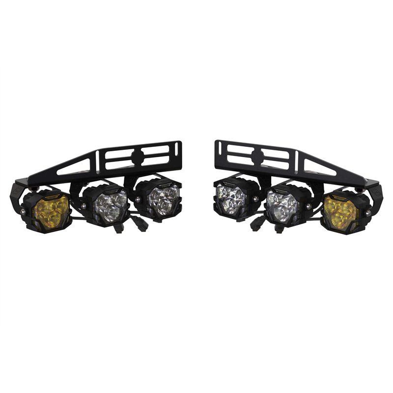 Morimoto | 4Banger Triple Fog Kit: Raptor (17-20 / Brackets Only / Set)