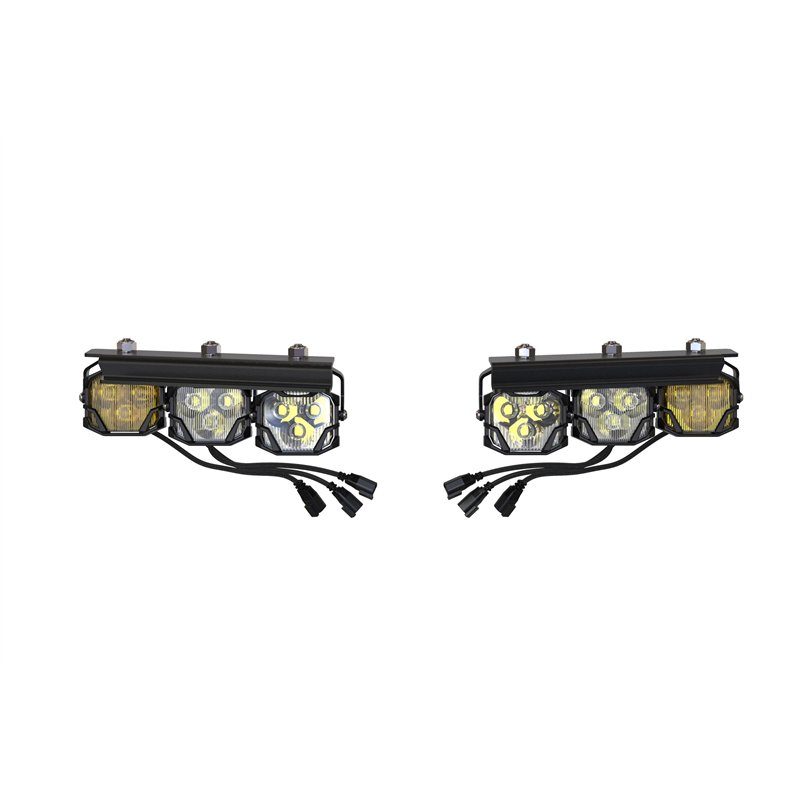 Morimoto | 4Banger Triple Fog Kit: Bronco (21+ / Brackets only / Set)
