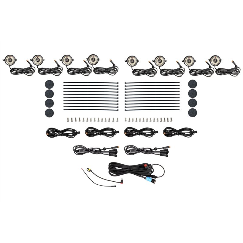 Morimoto | Rock Light Kit: White LED / 8 Pack