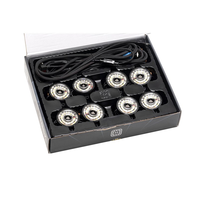 Morimoto | Rock Light Kit: White LED / 8 Pack