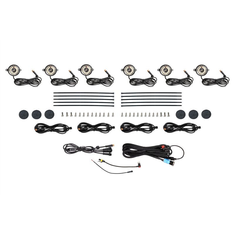 Morimoto | Rock Light Kit: White LED / 6 Pack