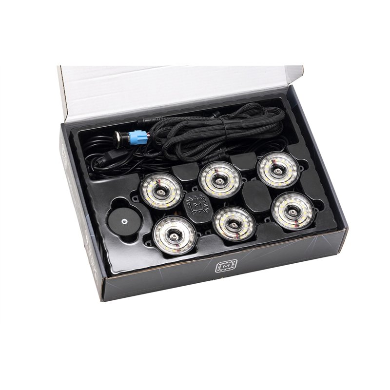 Morimoto | Rock Light Kit: White LED / 6 Pack