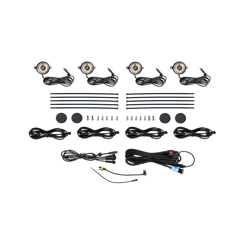 Morimoto | Rock Light Kit: White LED / 4 Pack