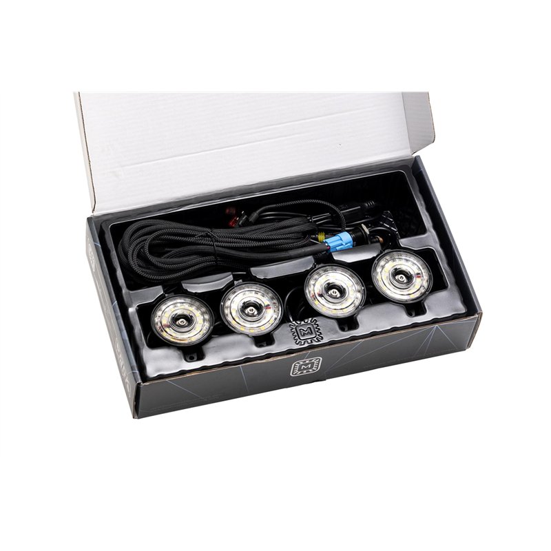 Morimoto | Rock Light Kit: White LED / 4 Pack