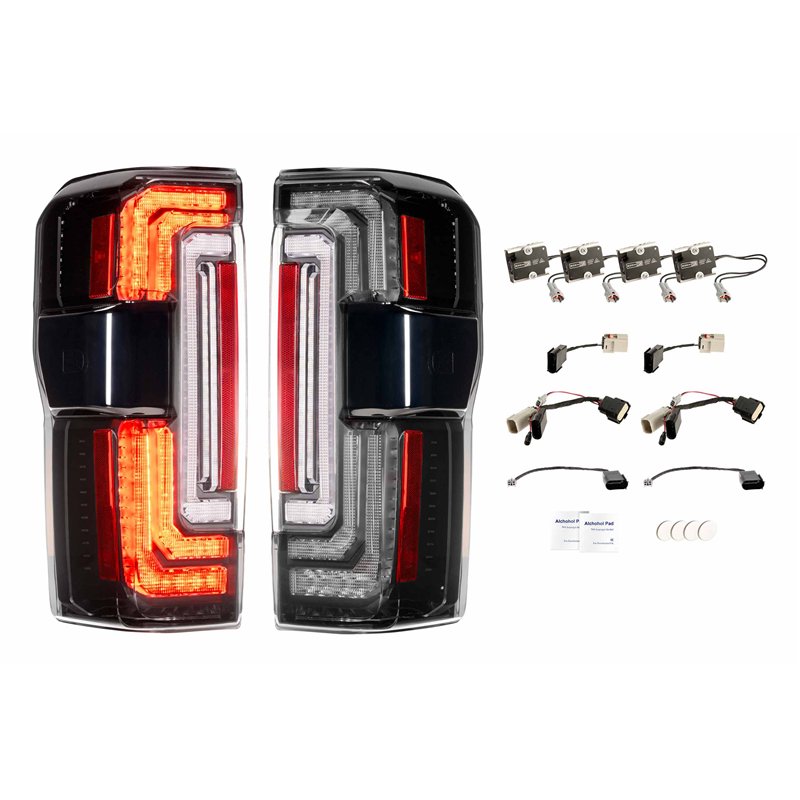 Morimoto | XB LED Tail Lights (Smoked Lens / Set) - F-250 / F-350 Super Duty 2023-2026 (w/o Full LED Tail Lights)