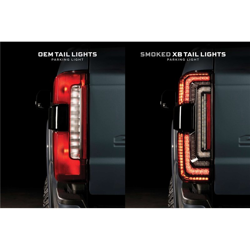 Morimoto | XB LED Tail Lights (Smoked Lens / Set) - F-250 / F-350 Super Duty 2023-2026 (w/o Full LED Tail Lights)