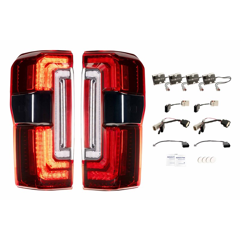 Morimoto | XB LED Tail Lights (Red Lens / Set) - F-250 / F-350 Super Duty 2023-2026 (w/o Full LED Tail Lights)