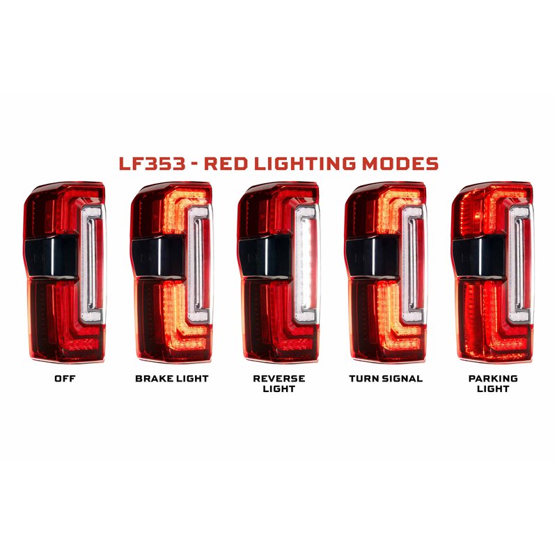 Morimoto | XB LED Tail Lights (Red Lens / Set) - F-250 / F-350 Super Duty 2023-2026 (w/o Full LED Tail Lights)