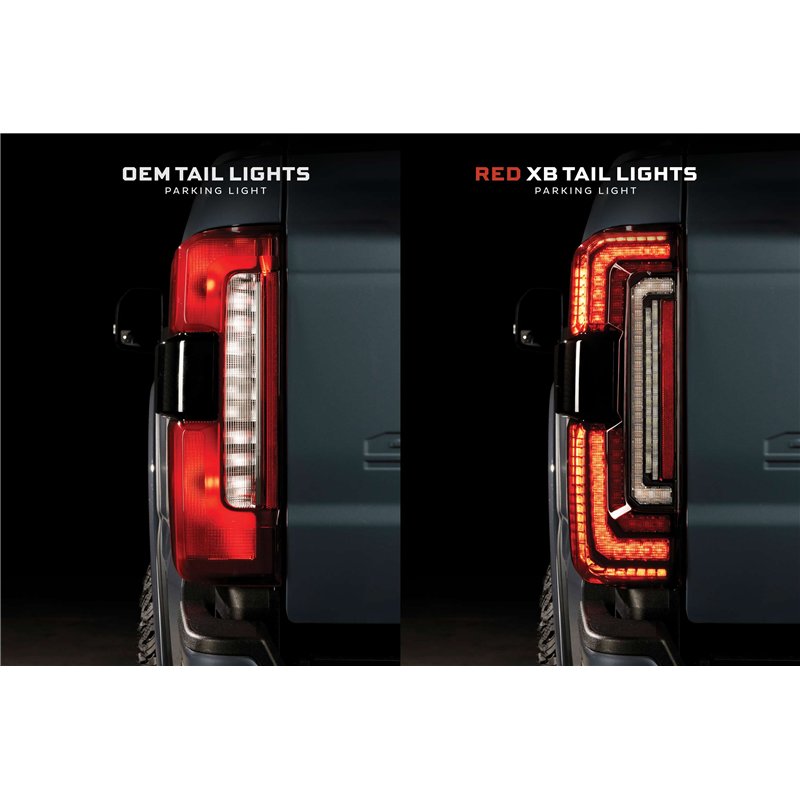 Morimoto | XB LED Tail Lights (Red Lens / Set) - F-250 / F-350 Super Duty 2023-2026 (w/o Full LED Tail Lights)
