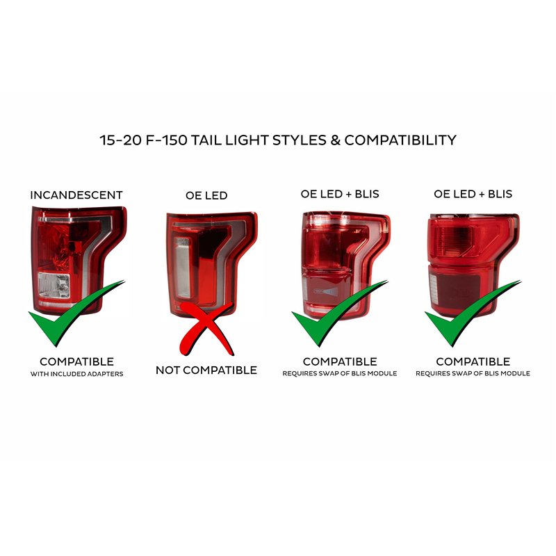 Morimoto | XB LED Tail Lights (Red Lens / Set) - F-150 / Raptor 2015-2020 (Not OE LED w/o BLIS)
