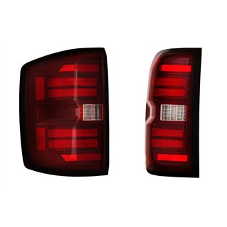 Morimoto | XB LED Tail Lights (Red Lens / Set) - Silverado 1500 / 2500 HD / 3500 HD / Sierra 3500 HD Dually 2014-2019