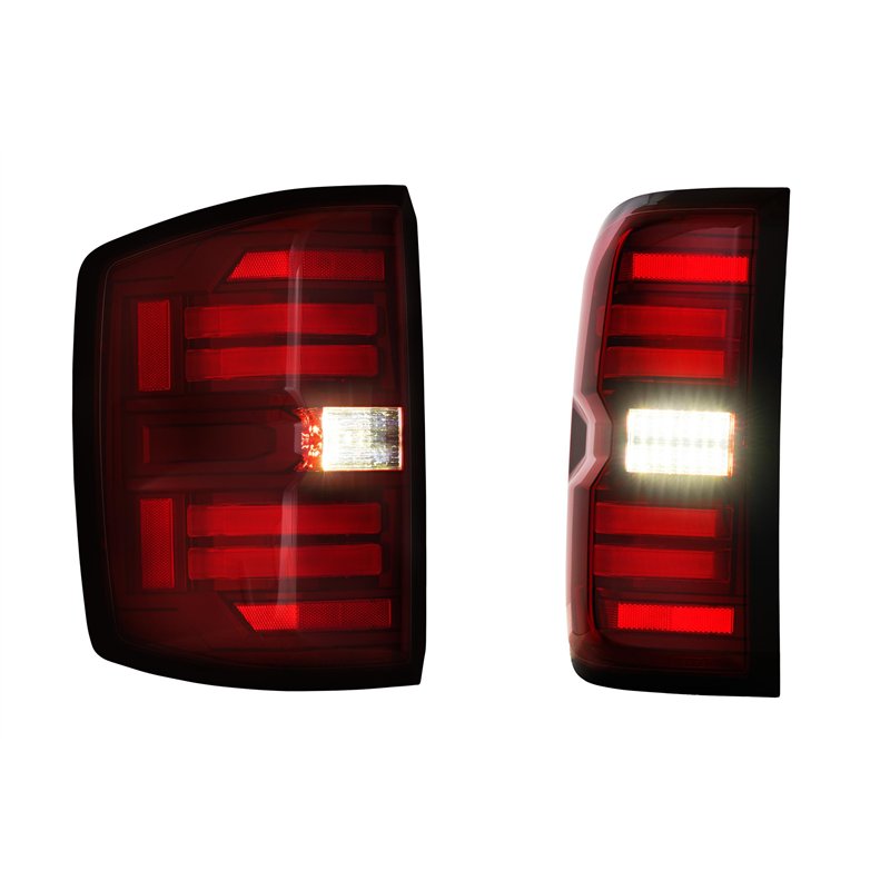 Morimoto | XB LED Tail Lights (Red Lens / Set) - Silverado 1500 / 2500 HD / 3500 HD / Sierra 3500 HD Dually 2014-2019