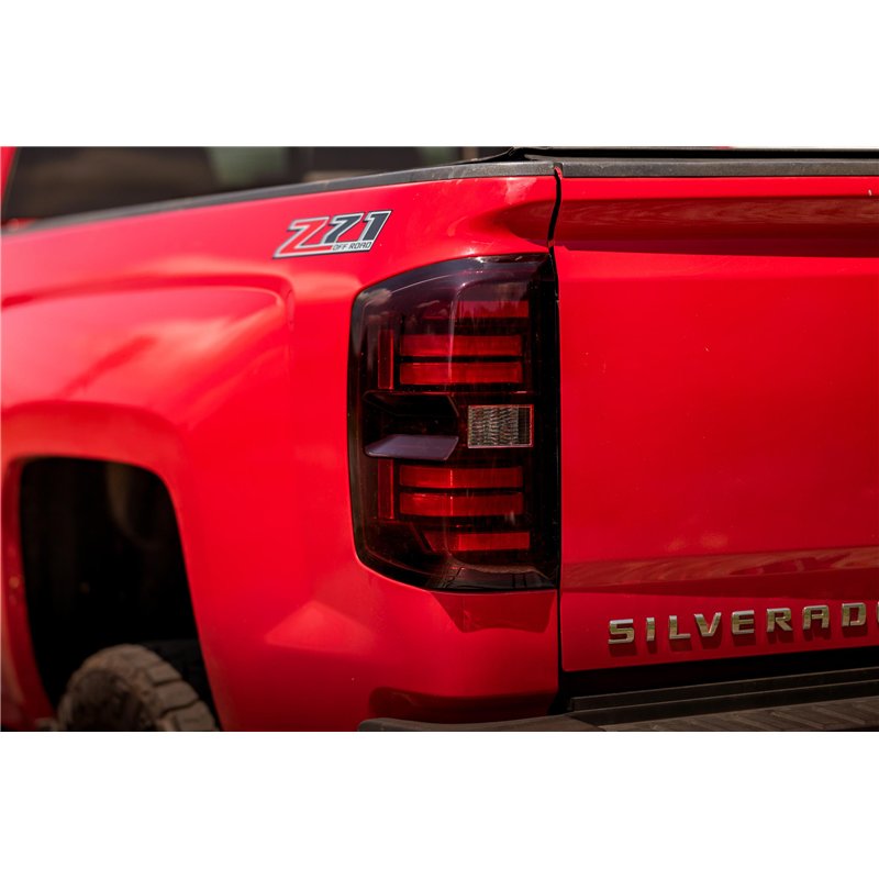 Morimoto | XB LED Tail Lights (Red Lens / Set) - Silverado 1500 / 2500 HD / 3500 HD / Sierra 3500 HD Dually 2014-2019