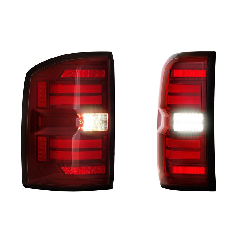 Morimoto | XB LED Tail Lights (Red Lens / Set) - Sierra 1500 / 2500 HD / 3500 HD 2014-2019