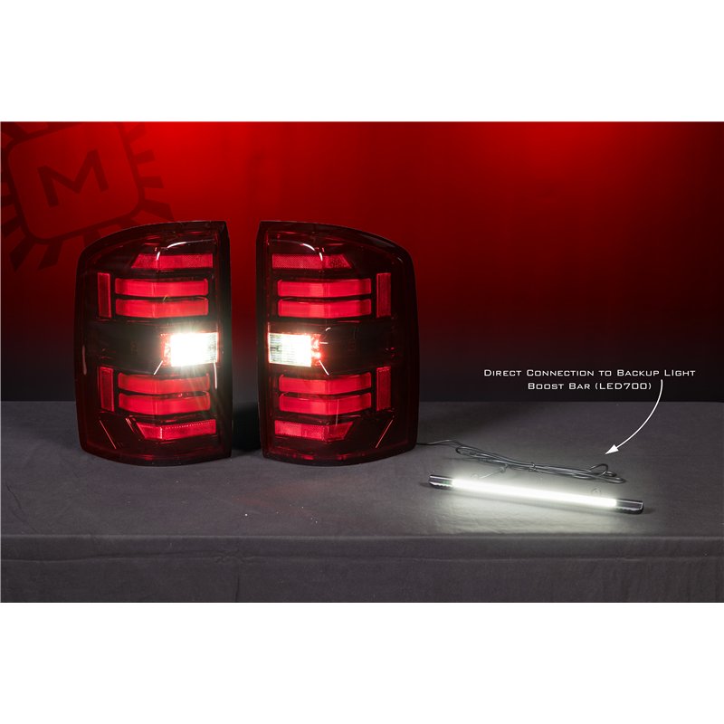 Morimoto | XB LED Tail Lights (Red Lens / Set) - Sierra 1500 / 2500 HD / 3500 HD 2014-2019