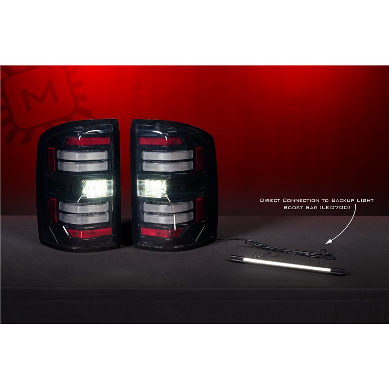 Morimoto | XB LED Tail Lights (Smoked Lens / Set) - Sierra 1500 / 2500 HD / 3500 HD 2014-2019