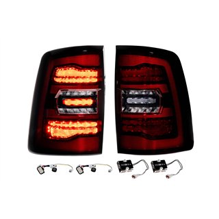 Morimoto | XB LED Tail Lights (Red Lens / Set) - Ram 2500 / 3500 2019-2024 (w/o Blind Spot Monitoring)