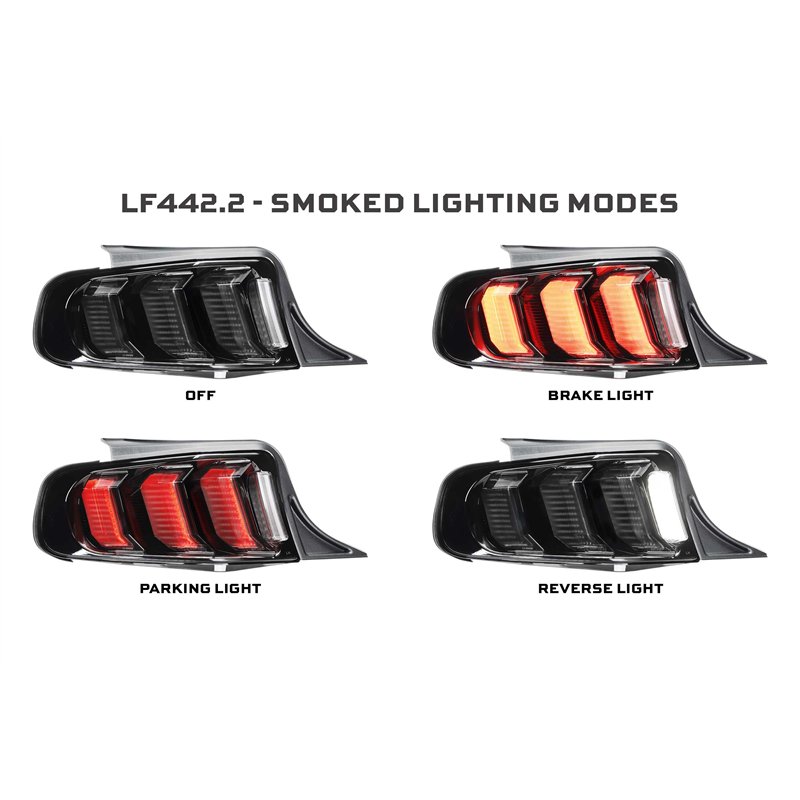 Morimoto | XB LED Tail Lights (Red Lens / Set) - Mustang 2013-2014