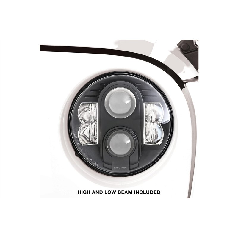 Pro Comp | Headlights 7" Round LED Hi/Lo - CJ-5 / CJ-7 / CJ-8 / Wrangler LJ / TJ / JK 1955-2018