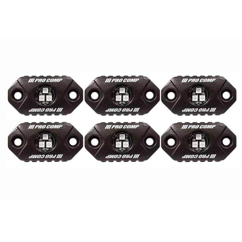 Pro Comp | Universal Rock Light Kit: RGB Color Changing (6 Pc)