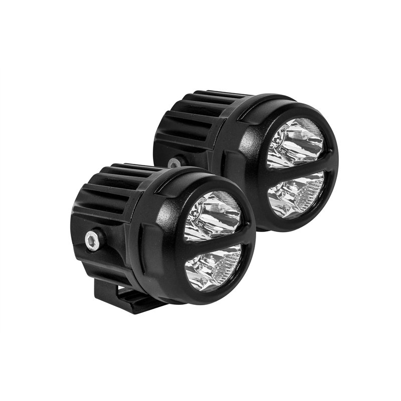 Pro Comp | S4-R LED Pods: 2x2 Round / 20W / White / Spot Beam