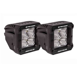 Pro Comp | Gen 3 Pods: 2x2 Square / 20W / White / Flood Beam