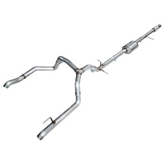AWE Tuning | 0FG Cat-Back Split Rear Exit Exhaust - Silverado / Sierra 1500 / Limited 5.3L 2019-2024