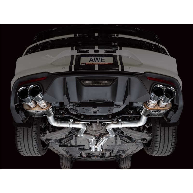 AWE Tuning | SwitchPath Cat-back Exhaust - Mustang Bullitt / GT 5.0L 2018-2023