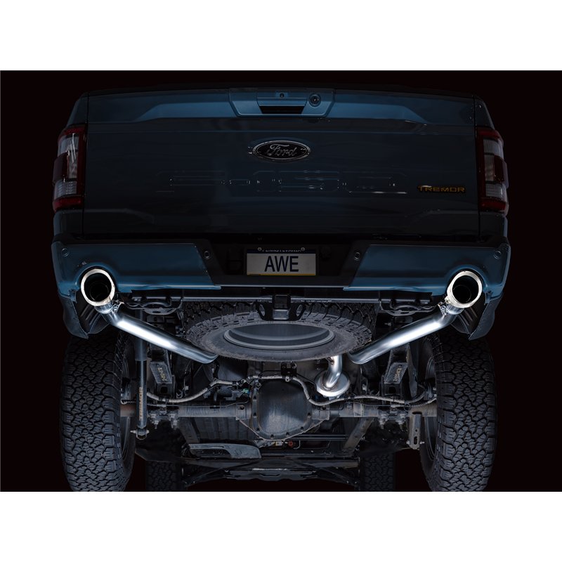 AWE Tuning | 0FG Resonated Cat-Back - F-150 3.5T / 5.0L 2021-2025