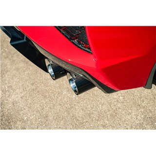 CORSA | Performance 4.5in. Carbon Fiber Polished Exhaust Tip Kit (4 Ti - Corvette / Stingray 6.2L 2020-2025