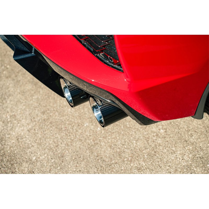 CORSA | Performance 4.5in. Carbon Fiber Polished Exhaust Tip Kit (4 Ti - Corvette / Stingray 6.2L 2020-2025