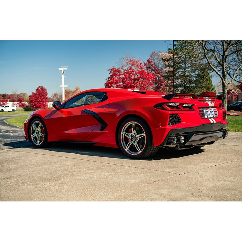 CORSA | Performance 4.5in. Carbon Fiber Polished Exhaust Tip Kit (4 Ti - Corvette / Stingray 6.2L 2020-2025