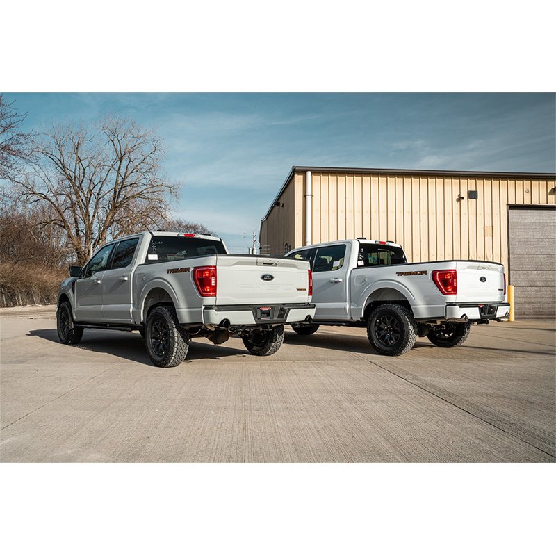 CORSA | 3.0in. to 2.75in. Dual Rear Exit Cat-back Exhaust System with 4.0in. Polished St - F-150 5.0L 2023-2025