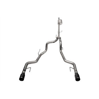 CORSA | 3.0in. to 2.75in. Dual Rear Exit Cat-back Exhaust System with 4.0in. Black PVD S - F-150 5.0L 2023-2025