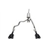 CORSA | 3.0in. Dual Rear Exit Cat-Back Exhaust System with Twin 4.0in. Black Powder Coat