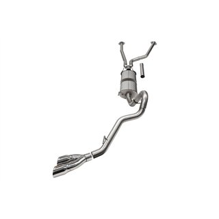 CORSA | 3in. Cat-Back Side Exit Exhaust System with Twin 4in. Black PVD Tips - Tundra 3.4T 2022-2025
