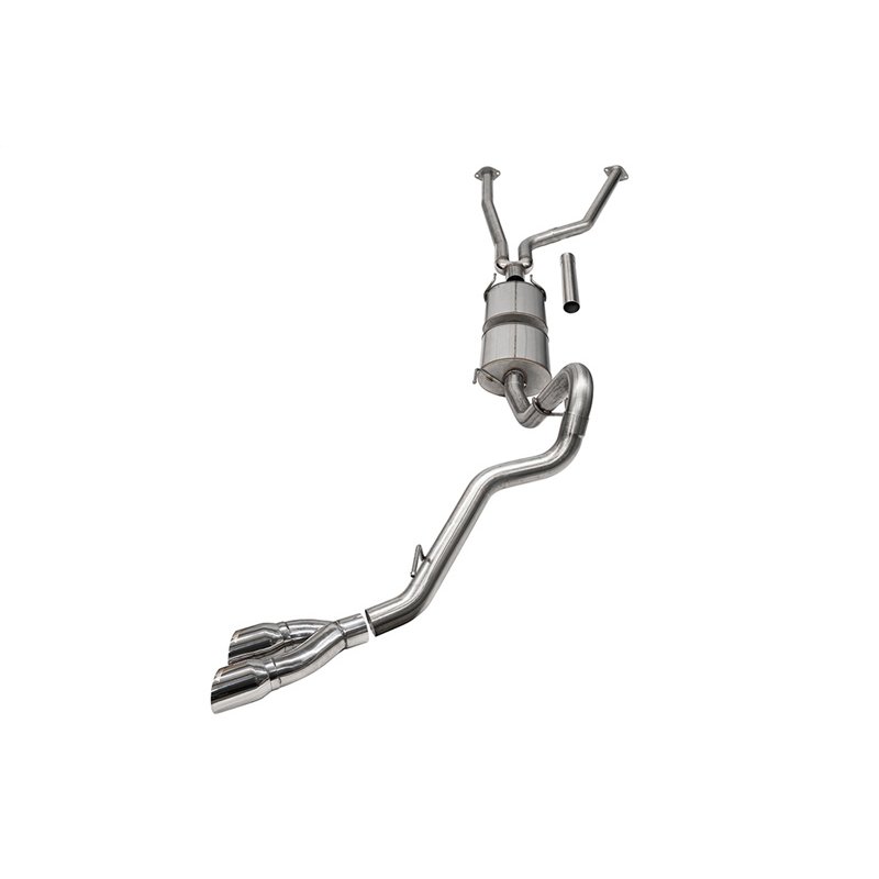 CORSA | 3in. Cat-Back Side Exit Exhaust System with Twin 4in. Black PVD Tips - Tundra 3.4T 2022-2025